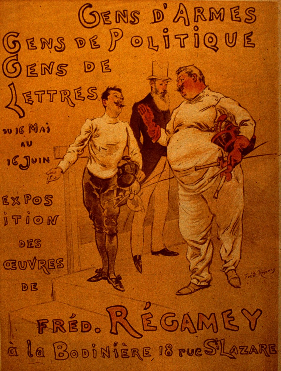 Kiállítás plakátja alkotó: Frederic Regamey