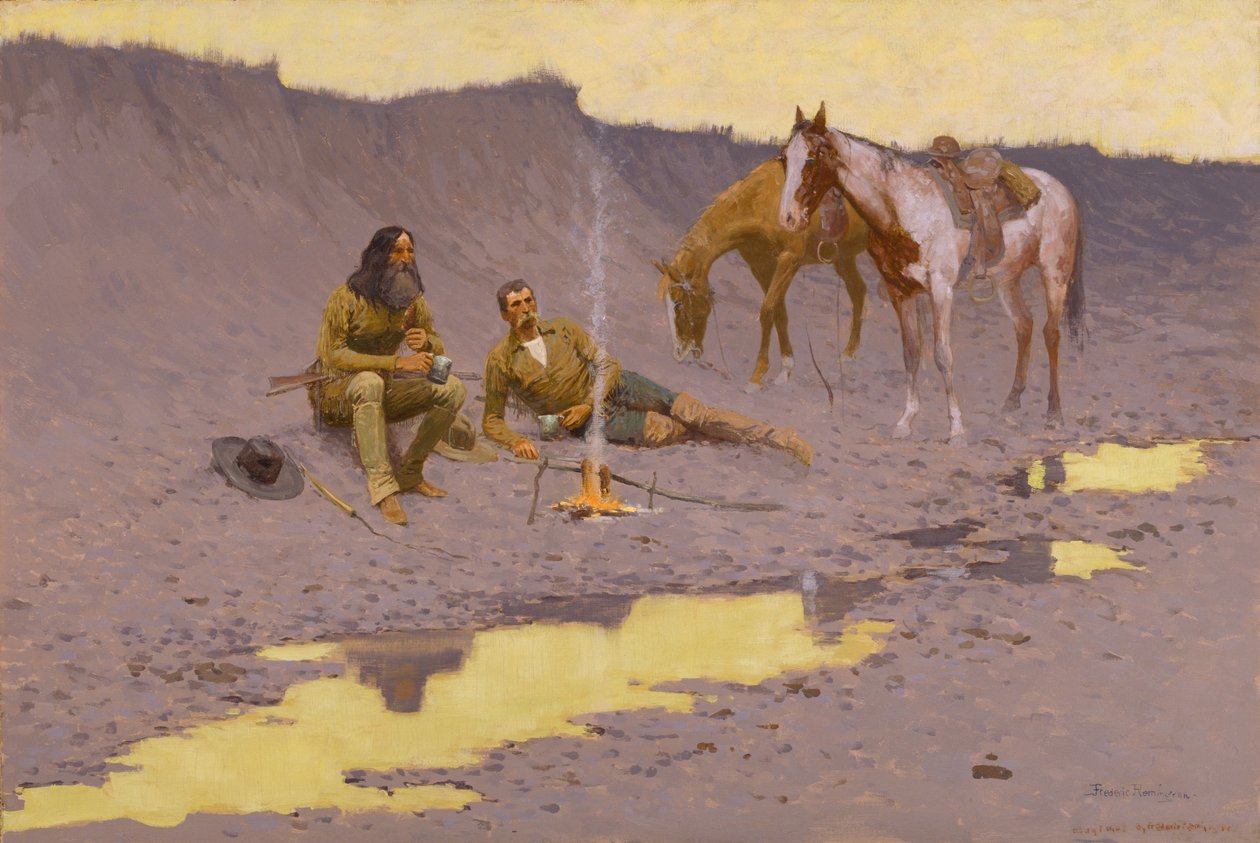 Új év a Cimarronon alkotó: Frederic Remington