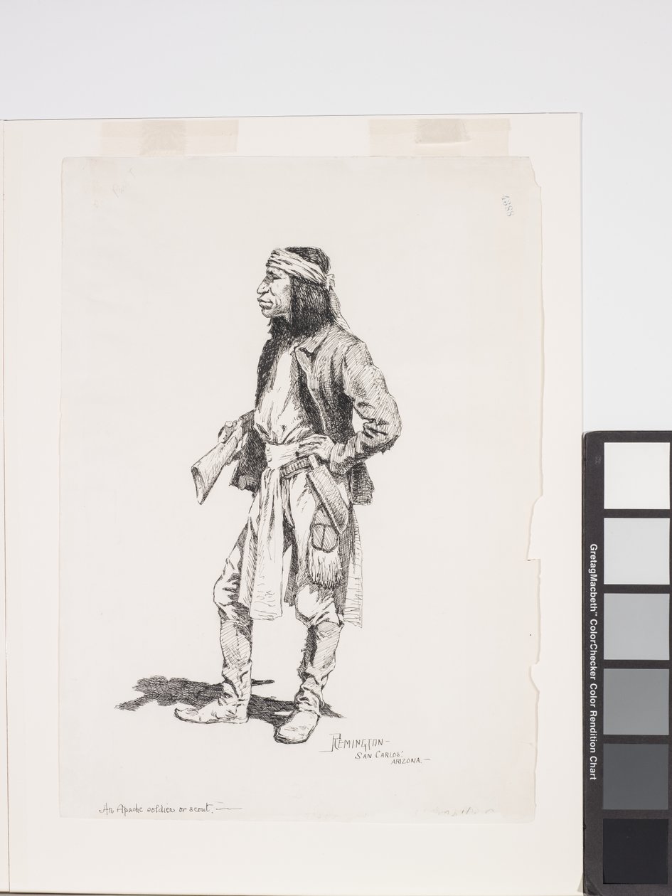 Egy apacs katona, vagy felderítő alkotó: Frederic Remington