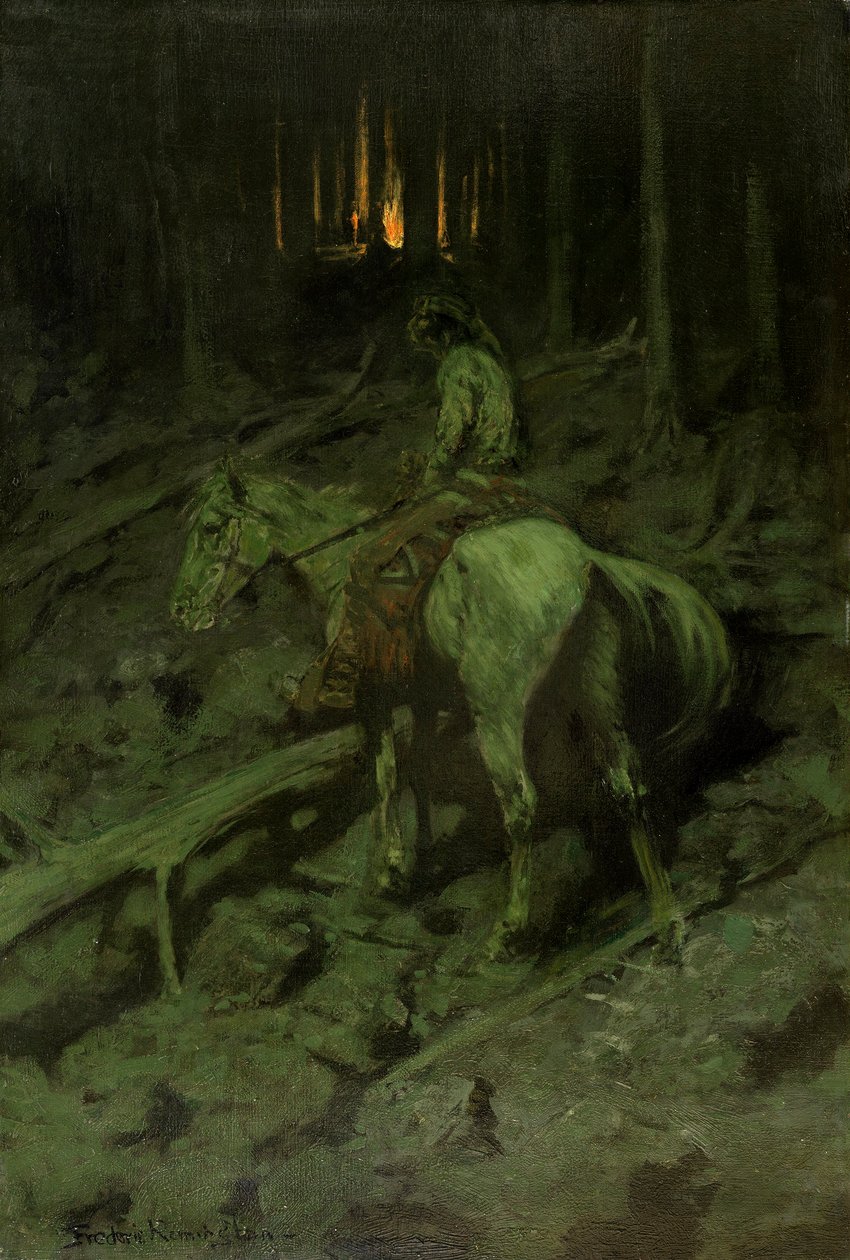 Apache tűzjelzés alkotó: Frederic Remington