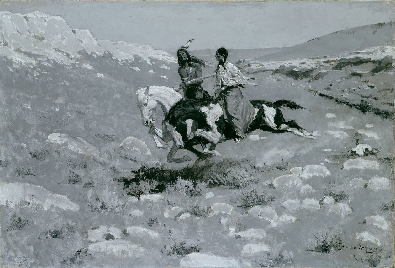 A leggyorsabb ló ünnepsége alkotó: Frederic Remington