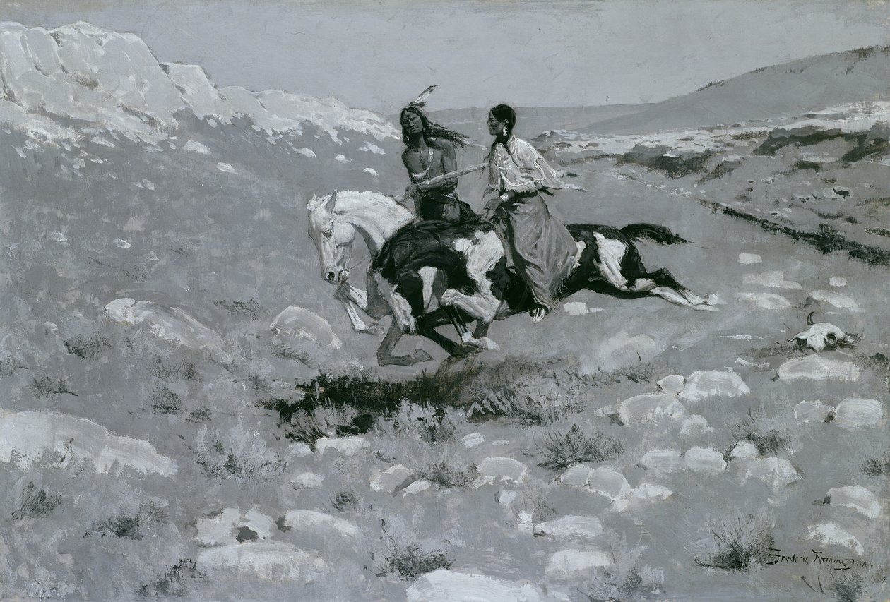 A leggyorsabb ló ünnepsége, 1900 körül alkotó: Frederic Remington