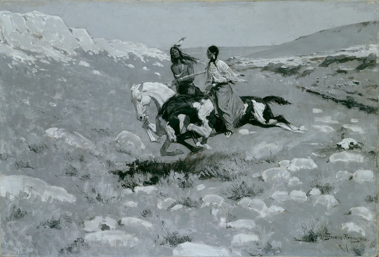 A leggyorsabb ló ünnepsége, c. 1900. alkotó: Frederic Remington