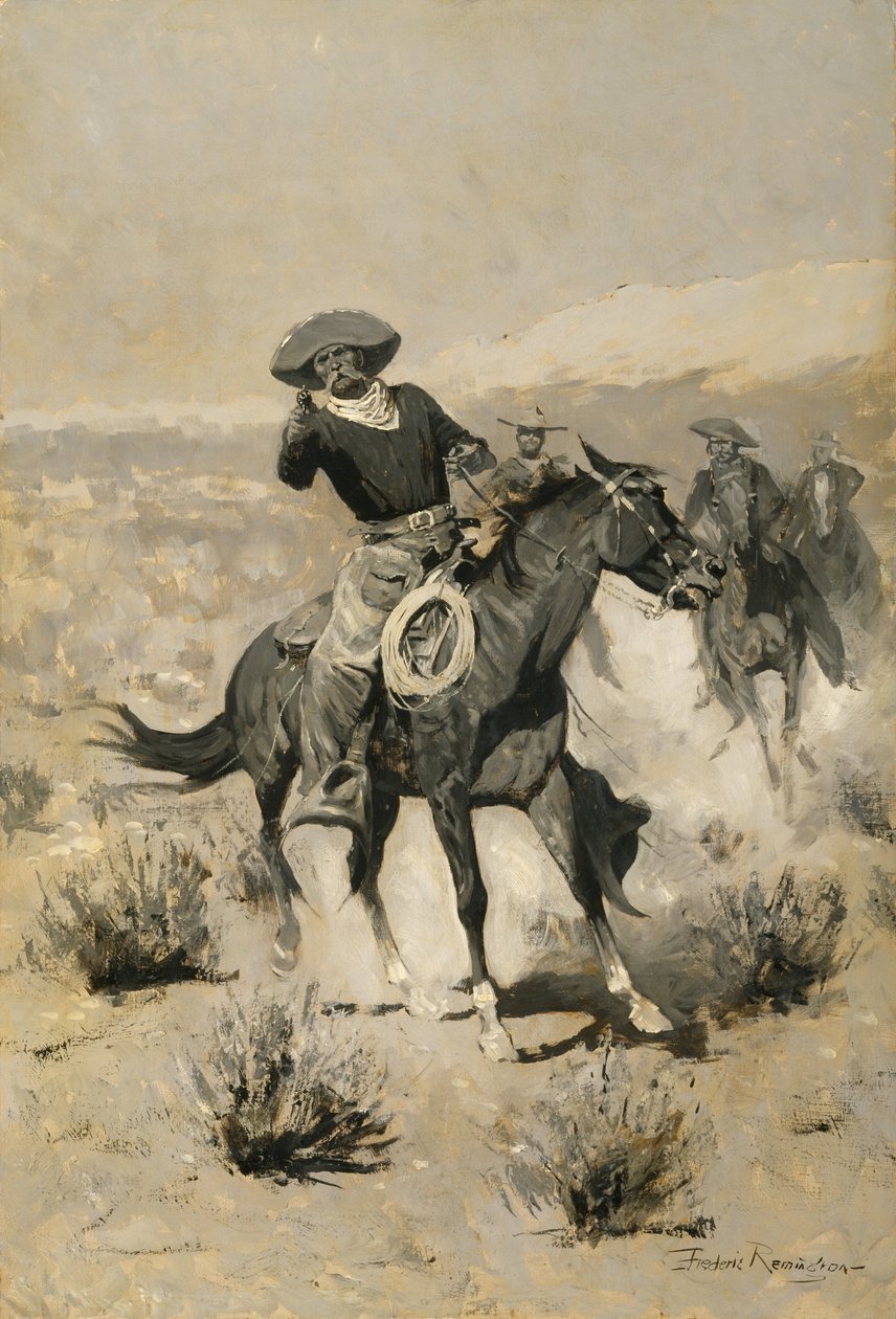 Days on the Range ("Hands Up!") alkotó: Frederic Remington