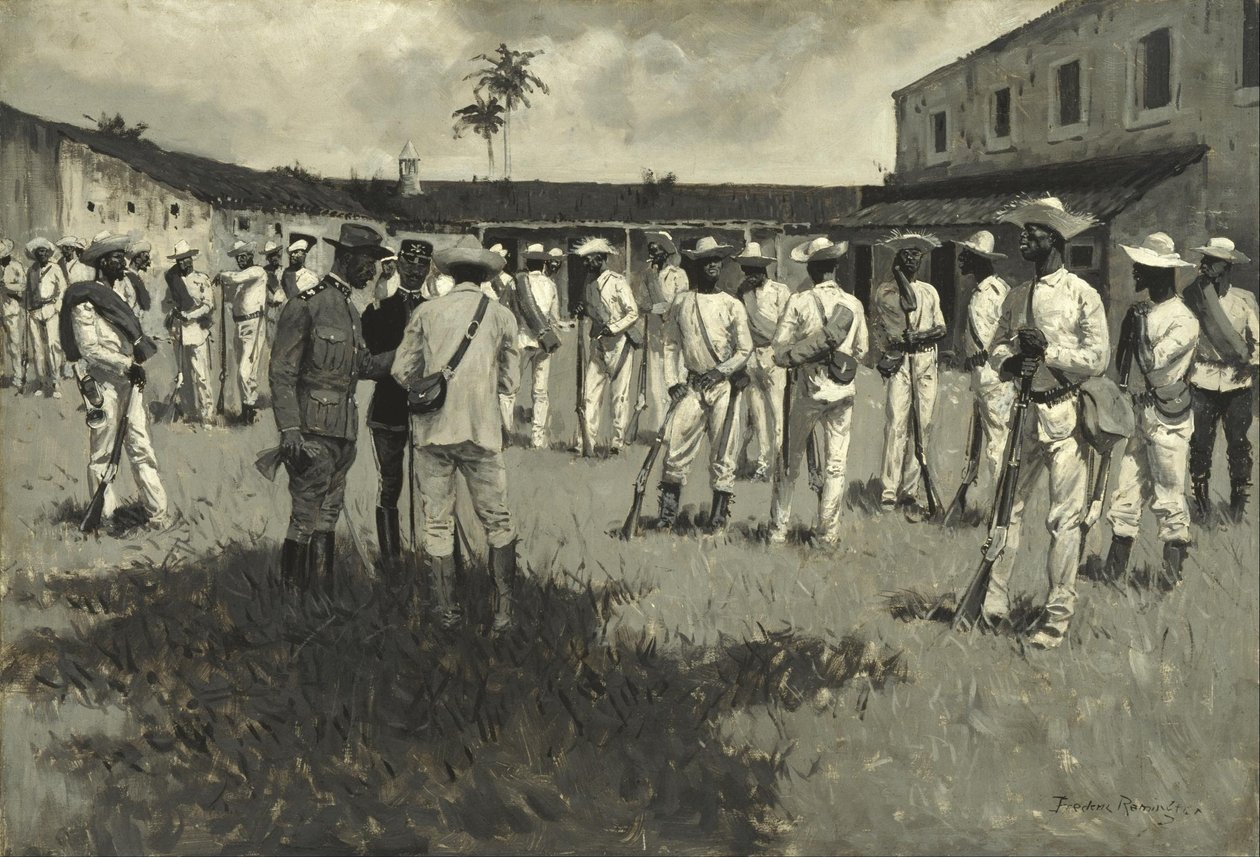 Gomez hadseregének feloszlatása alkotó: Frederic Remington