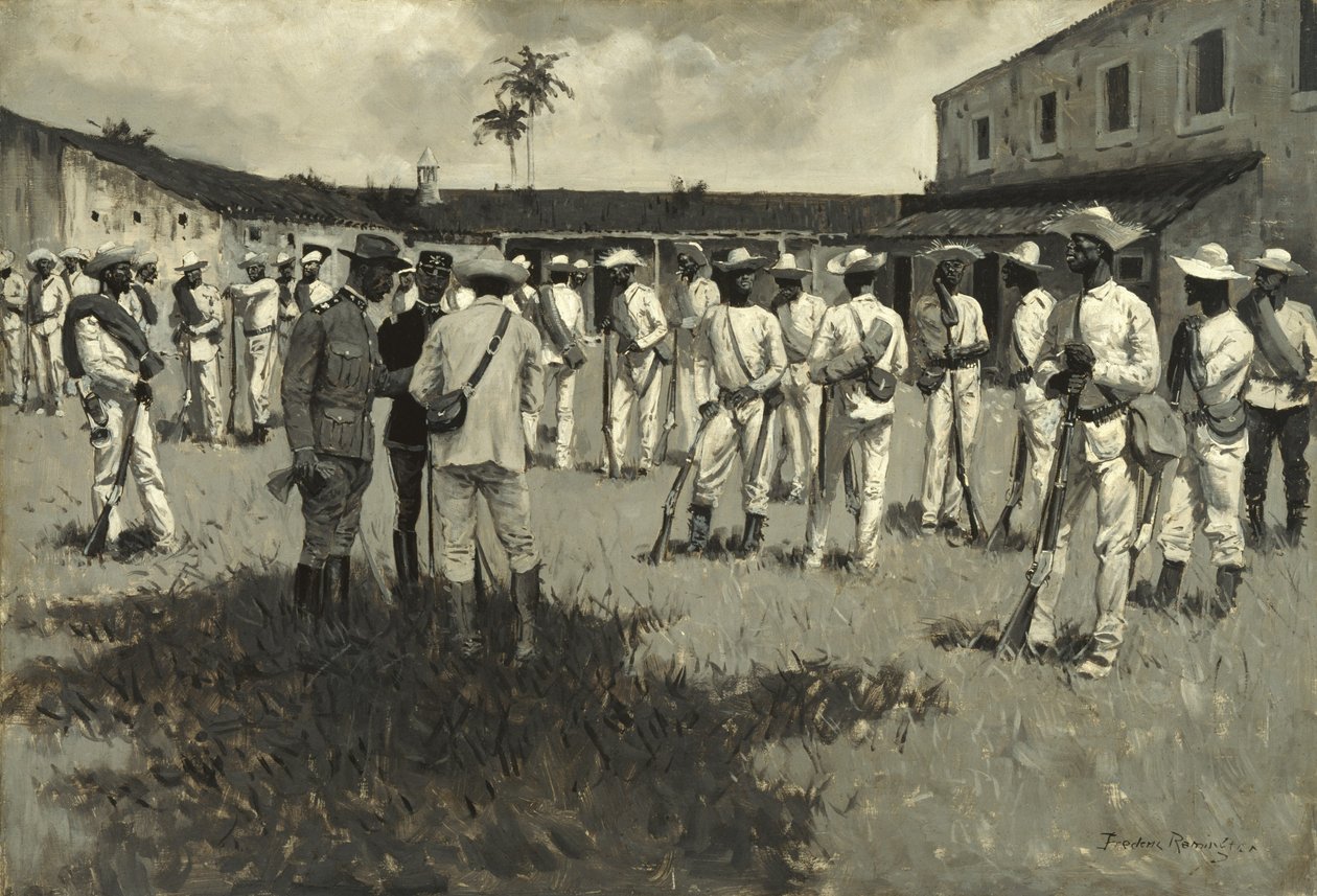 Gomez hadseregének feloszlatása alkotó: Frederic Remington