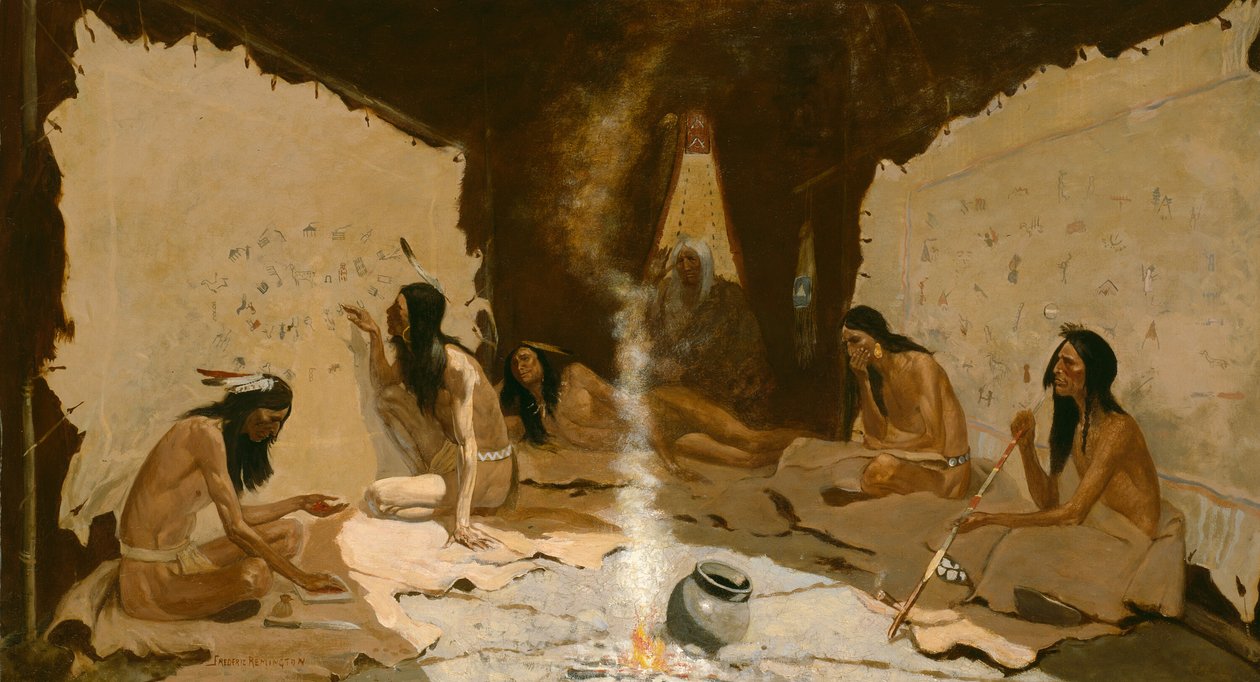 A törzs történészei, 189099. alkotó: Frederic Remington