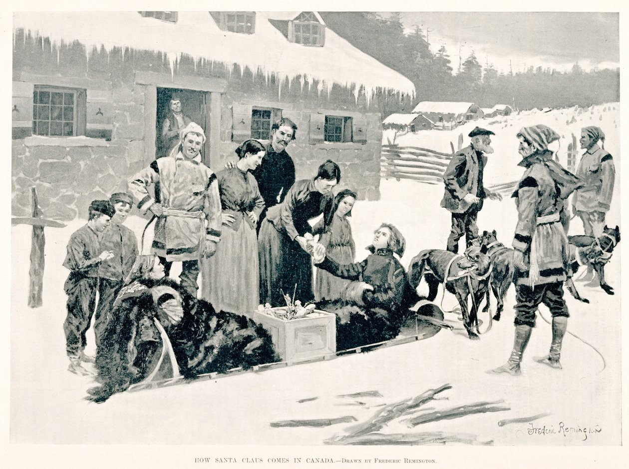 Hogyan érkezik a Mikulás Kanadába alkotó: Frederic Remington