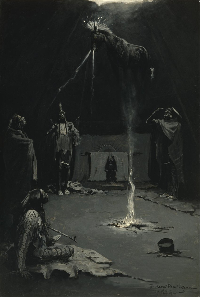 Indián Tűzisten (A gyógyító ló járása) alkotó: Frederic Remington