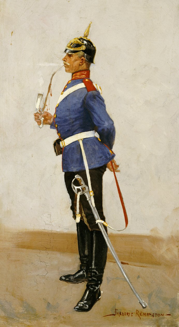 Gyalogsági tiszt, teljes öltözetben alkotó: Frederic Remington