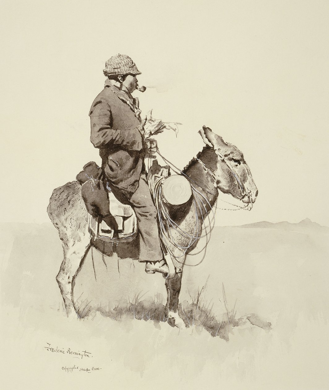 Jack embere, William, Egy modern Sancho Panza, alkotó: Frederic Remington