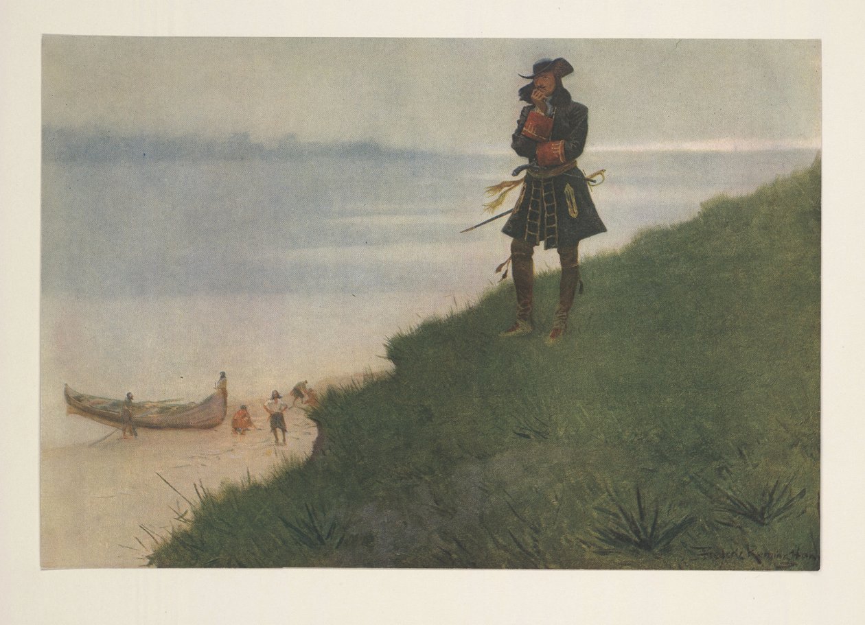 La Salle a Colliers Weekly-től, pub. 1906 alkotó: Frederic Remington