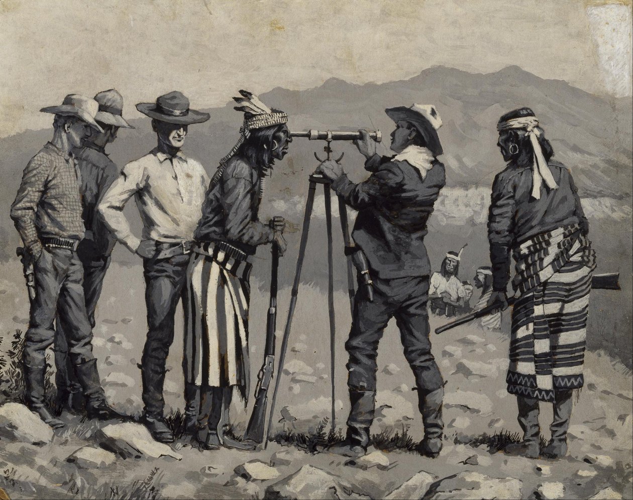 A távcsövön keresztül alkotó: Frederic Remington