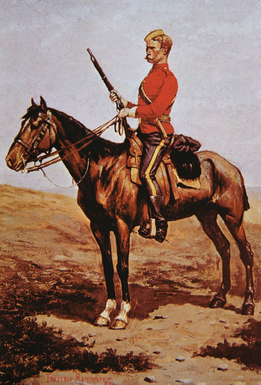 Kanada északnyugati lovasrendőrsége alkotó: Frederic Remington