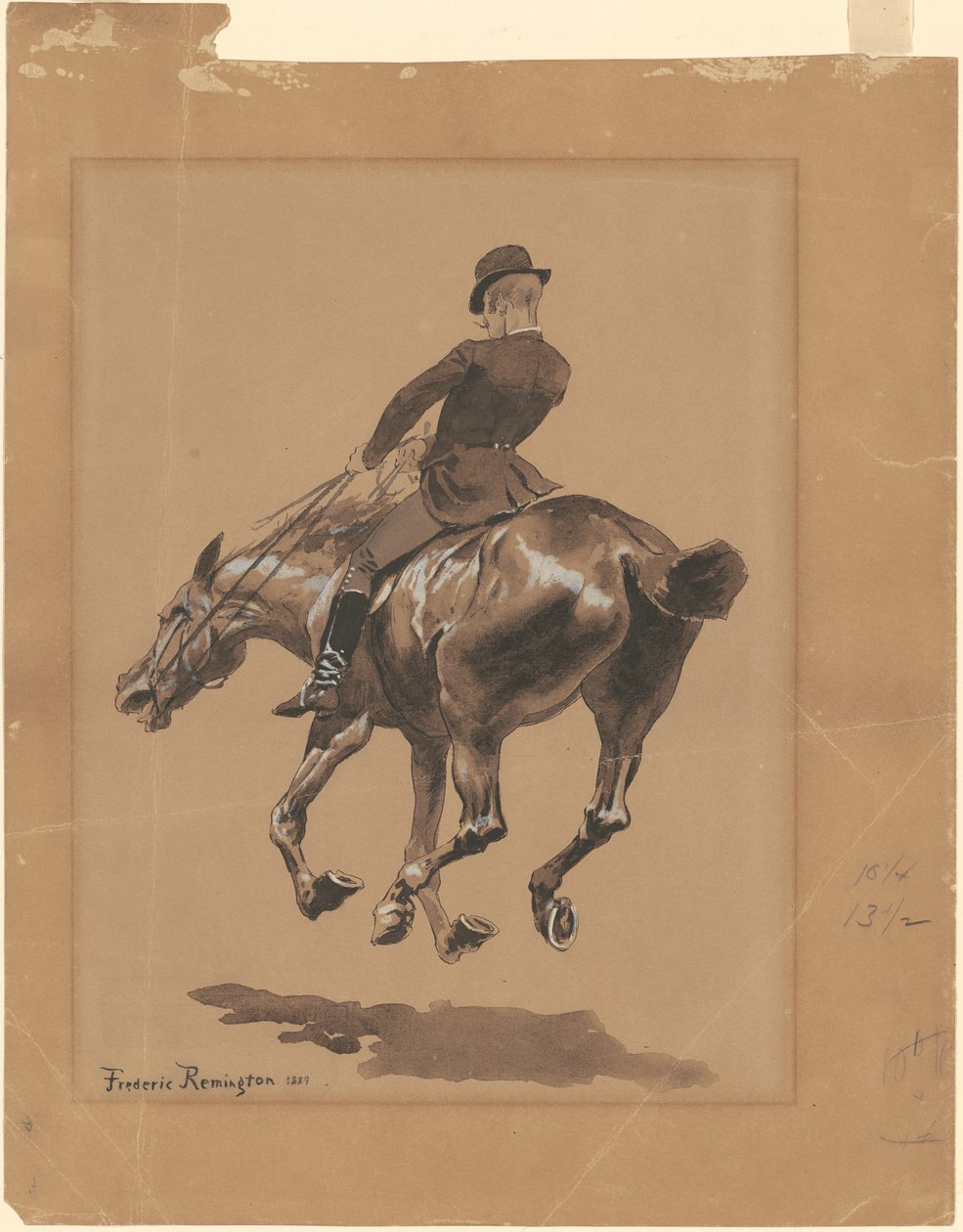 On the Bridle Path, Central Park, New York alkotó: Frederic Remington