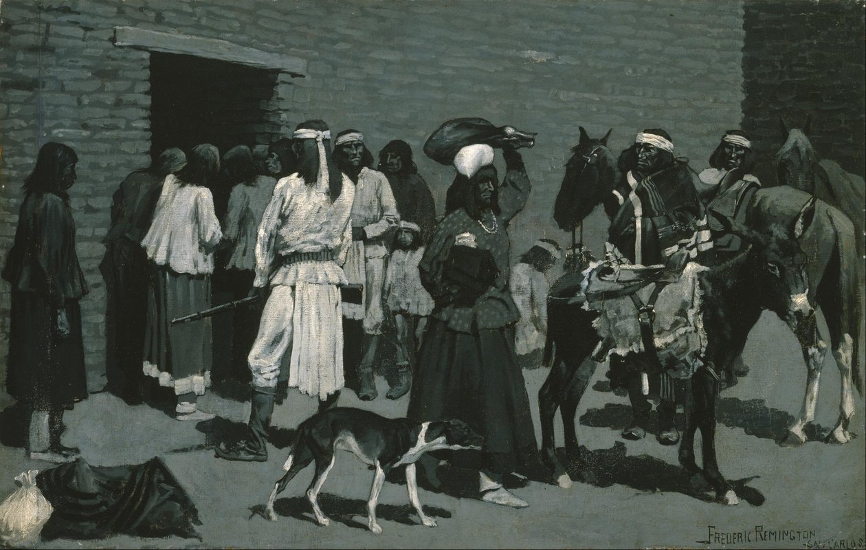 Indián falu alkotó: Frederic Remington