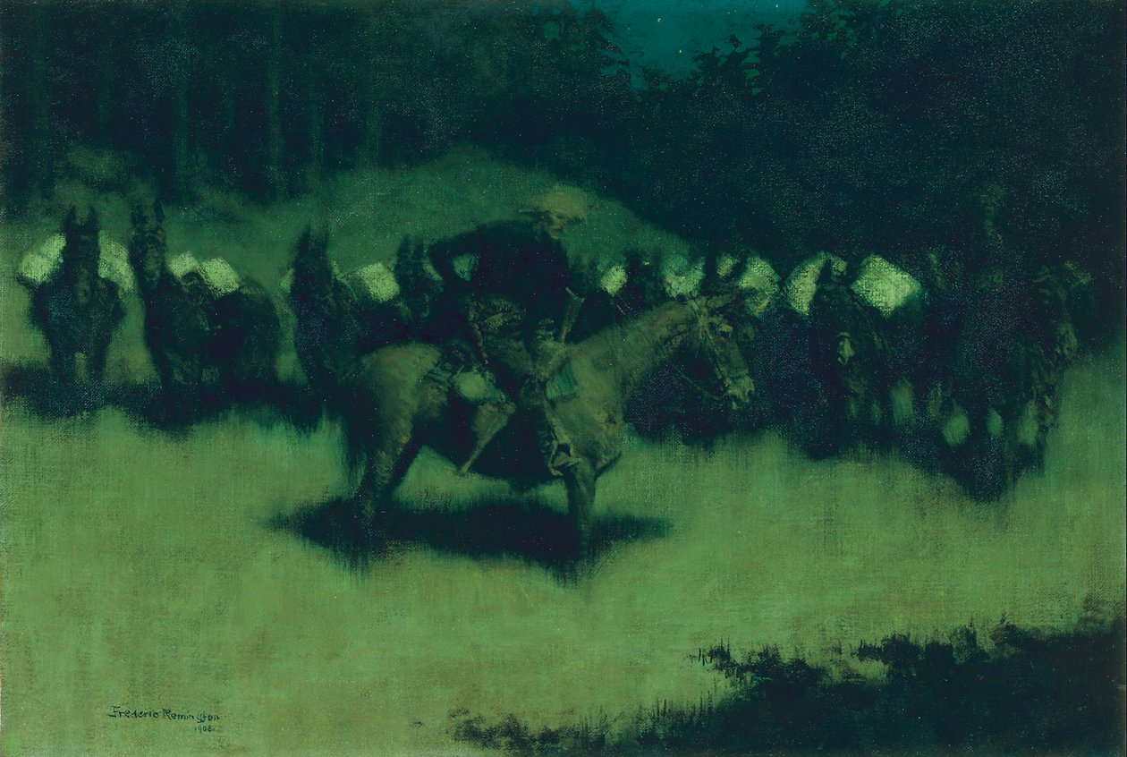 Ijesztő vonaton, 1908 alkotó: Frederic Remington