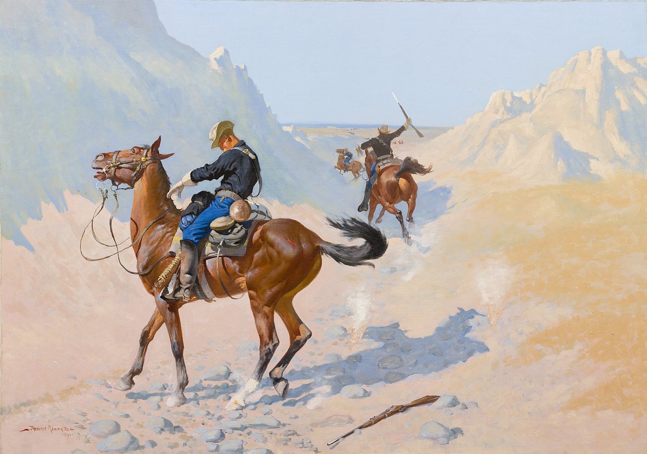 Az Advance-Guard, vagy a katonai áldozat alkotó: Frederic Remington