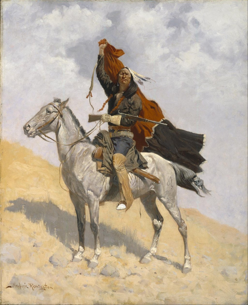A takaró jelzése alkotó: Frederic Remington
