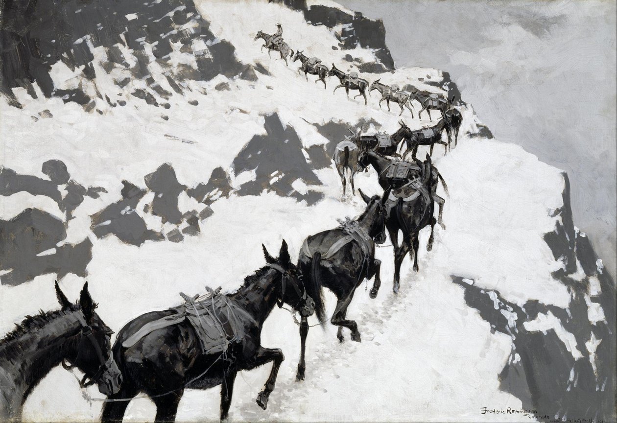 A Mule Pack alkotó: Frederic Remington