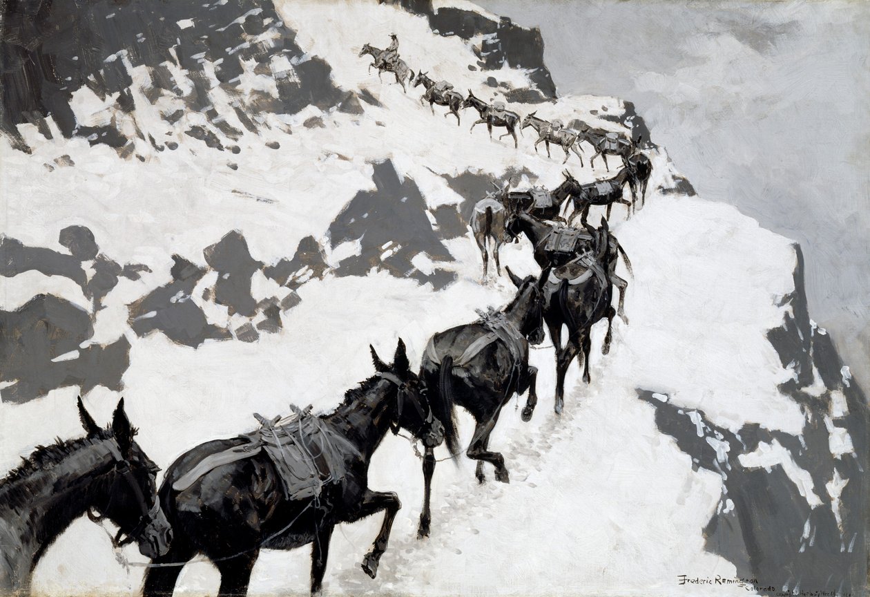 A Mule Pack alkotó: Frederic Remington