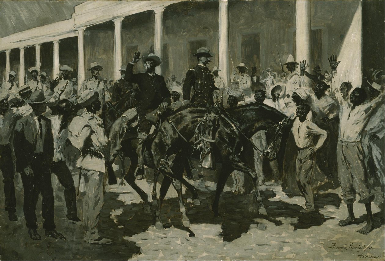 Gomez visszatérése Havannába alkotó: Frederic Remington