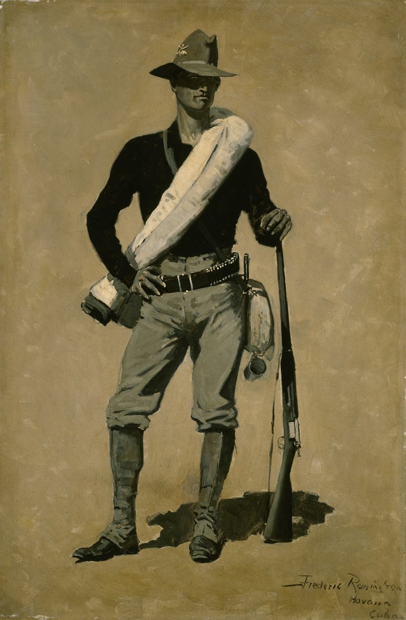 U. Amerikai katona, spanyol-amerikai háború alkotó: Frederic Remington