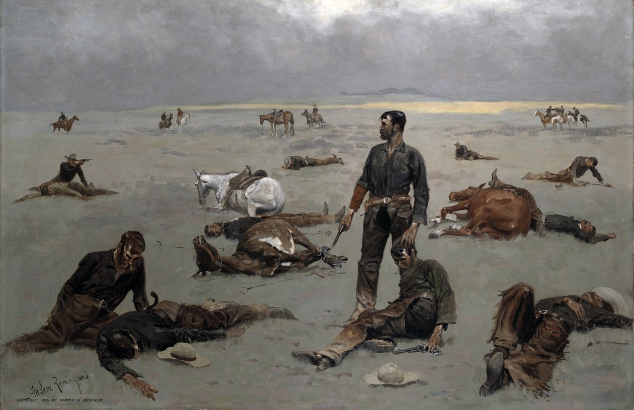 Mennyibe kerül egy márka nélküli tehén, 1895 alkotó: Frederic Remington