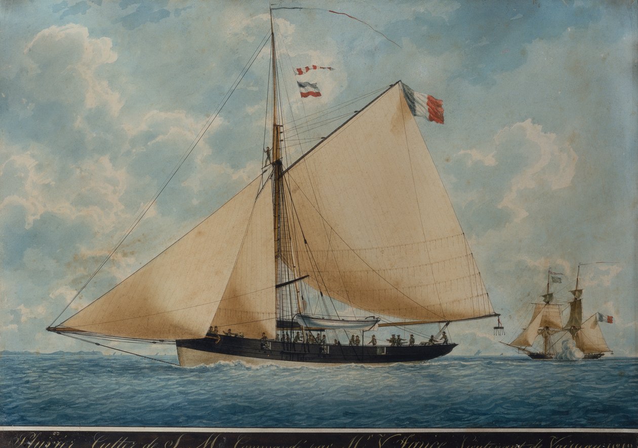 Pluvier, Cutter de S.M. MR megbízásából. V. Sance alkotó: Frederic Roux
