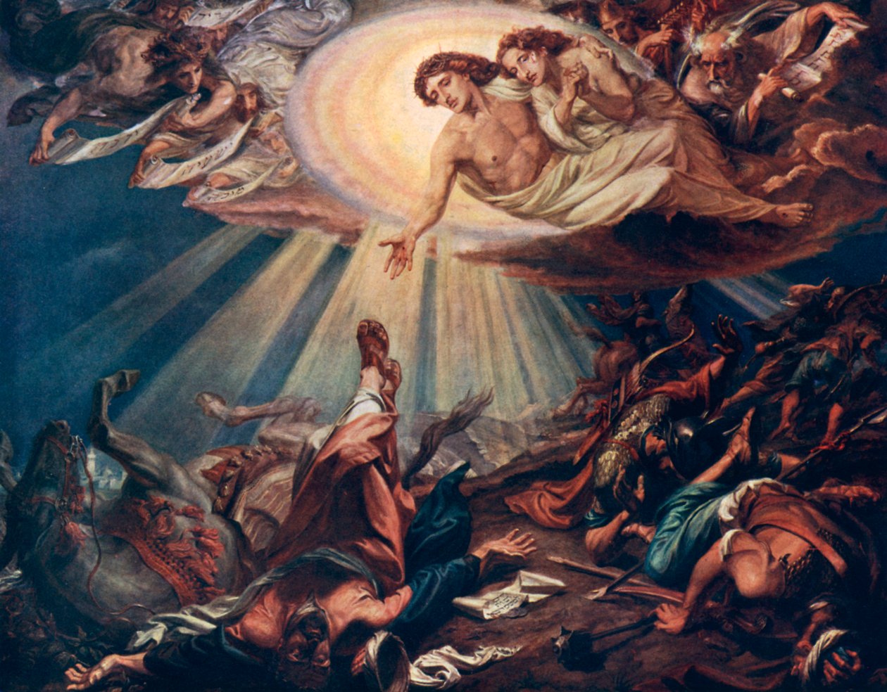 A tarzusi Saul megtérése, 1926. alkotó: Frederic Shields