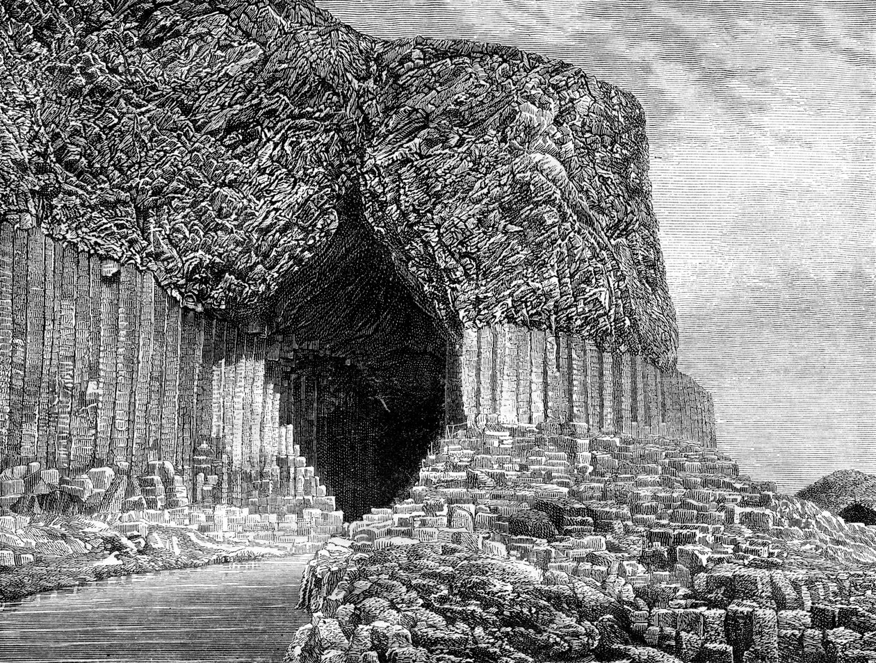 Fingals-barlang, Staffa-sziget, Skócia, 19. század alkotó: Frederic Sorrieu