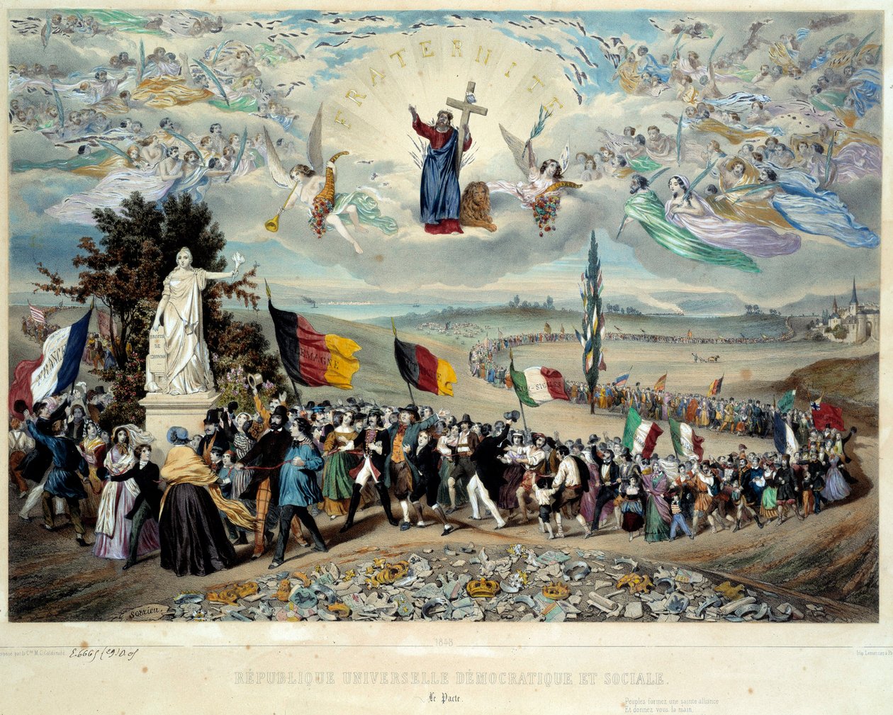 The Universal Democratic and Social Republic alkotó: Frederic Sorrieu