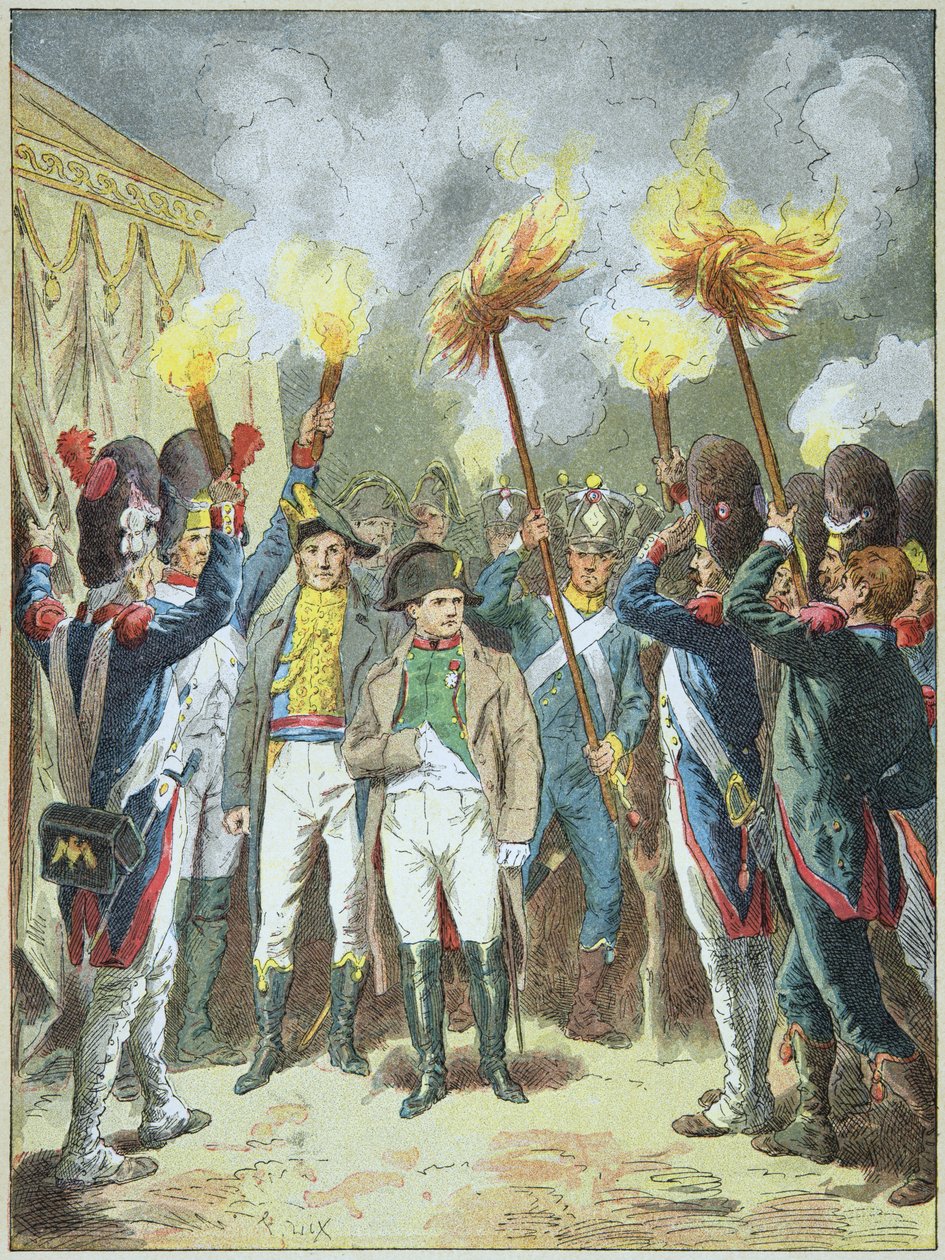 I. Napolon császárt az 1805-ös austerlitzi csata előestéjén dörmögő morogásával méltatta. alkotó: Frederic Theodore Lix