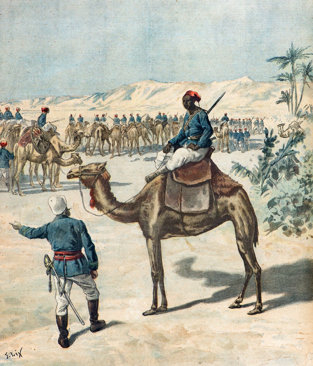 Francia gyarmati csapatok alkotó: Frederic Theodore Lix