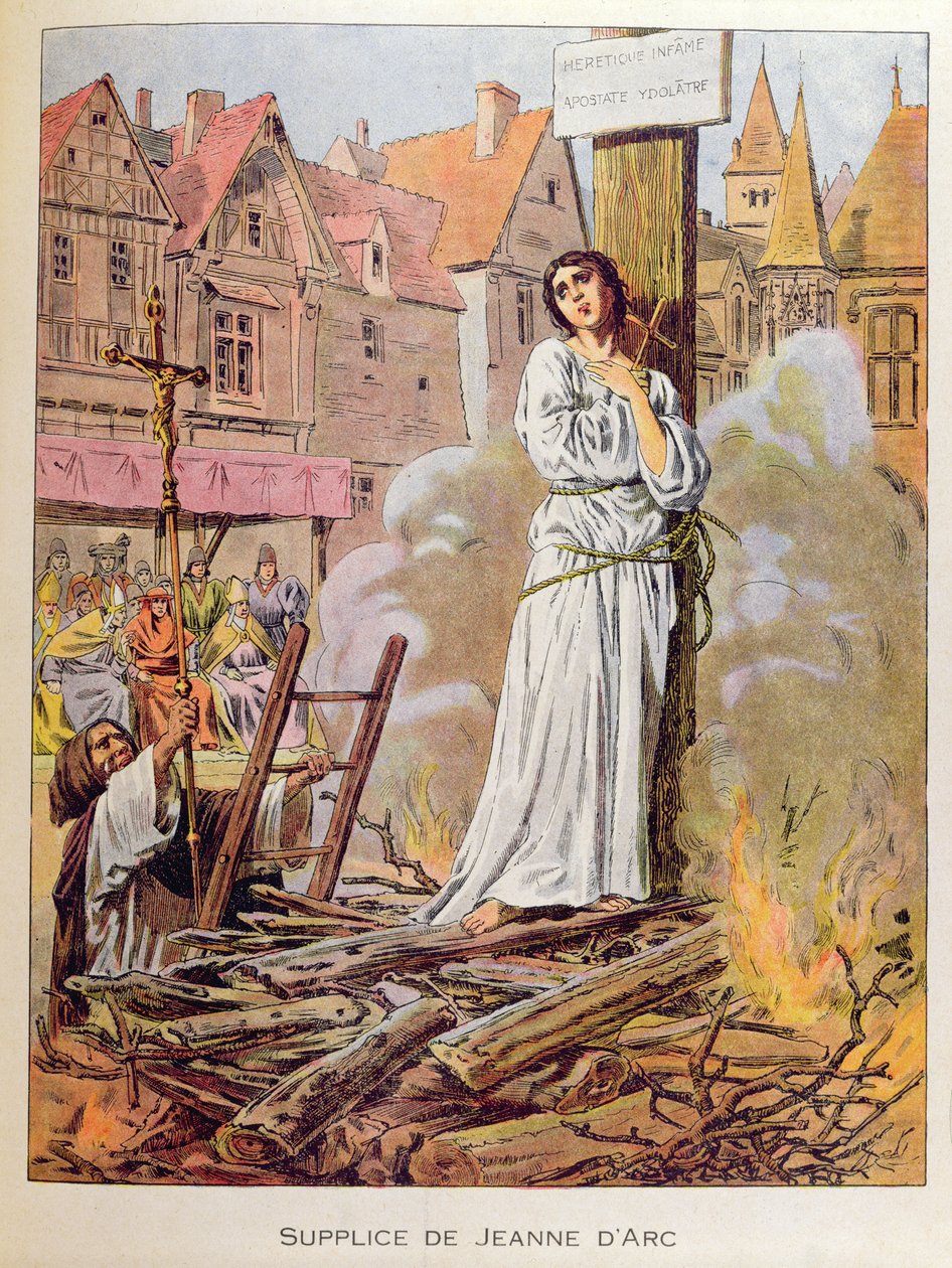 Jeanne of Arc a máglyán alkotó: Frederic Theodore Lix