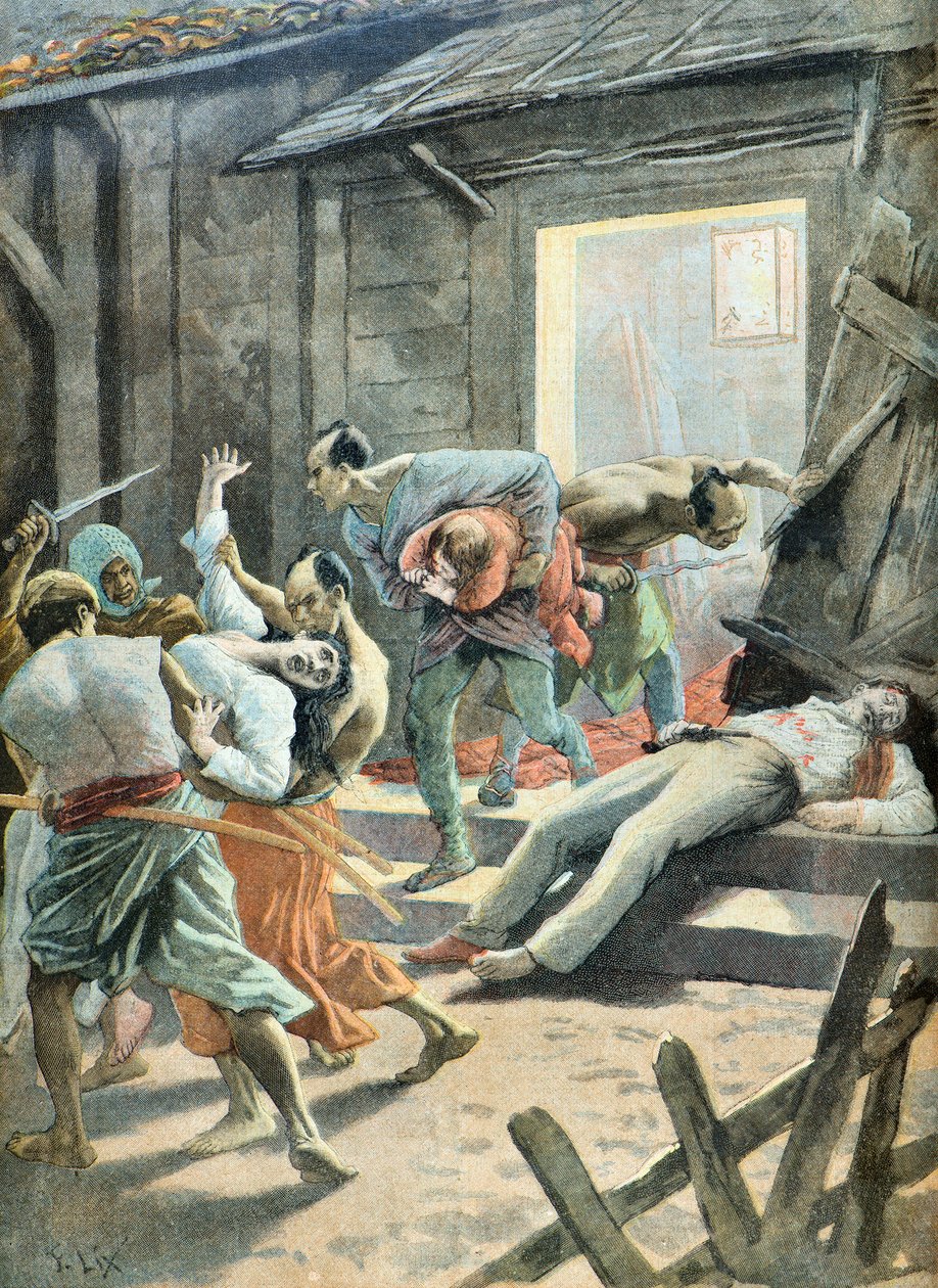 Chaillet meggyilkolása alkotó: Frederic Theodore Lix