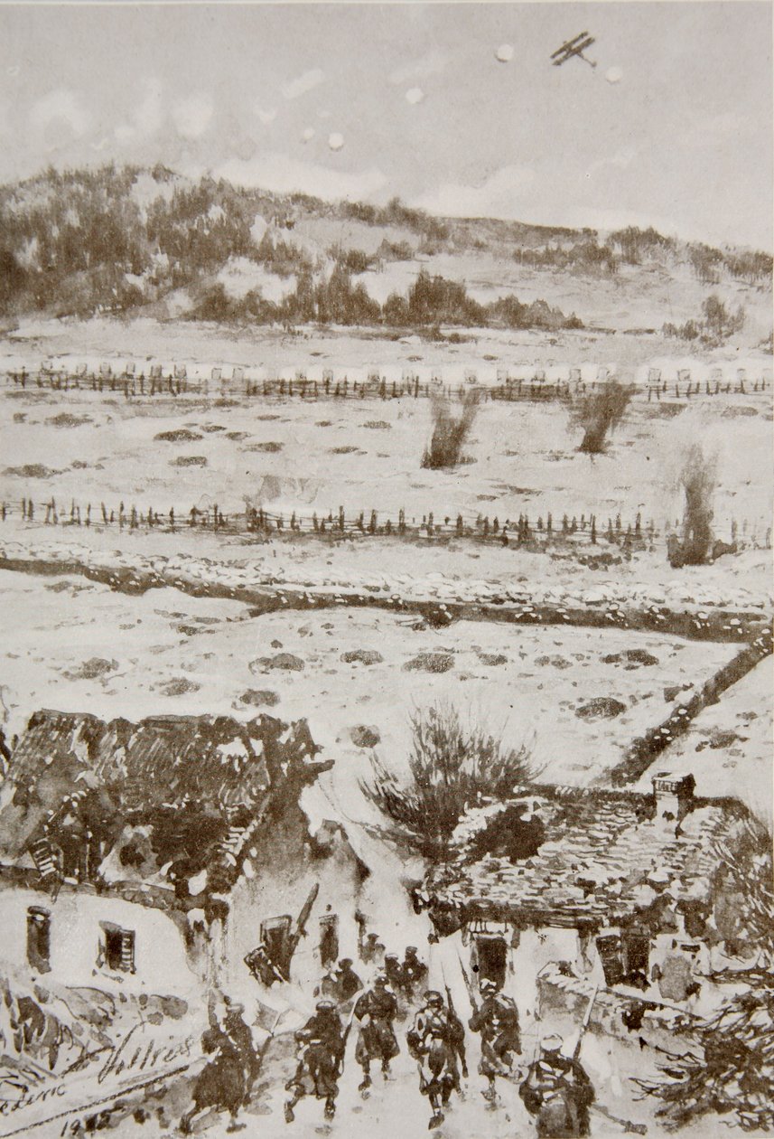 Attack on Hill 60, az 1915-ös év: a figyelemre méltó eredmények és események rekordja, 1915 alkotó: Frederic Villiers