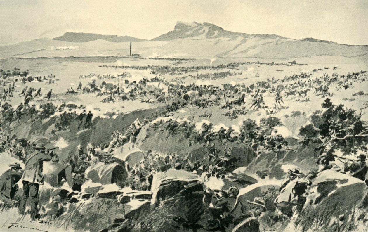 The Ambuscade at Koornspruit: Egy kritikus pillanat, 1900, 1901. alkotó: Frederic de Haenen