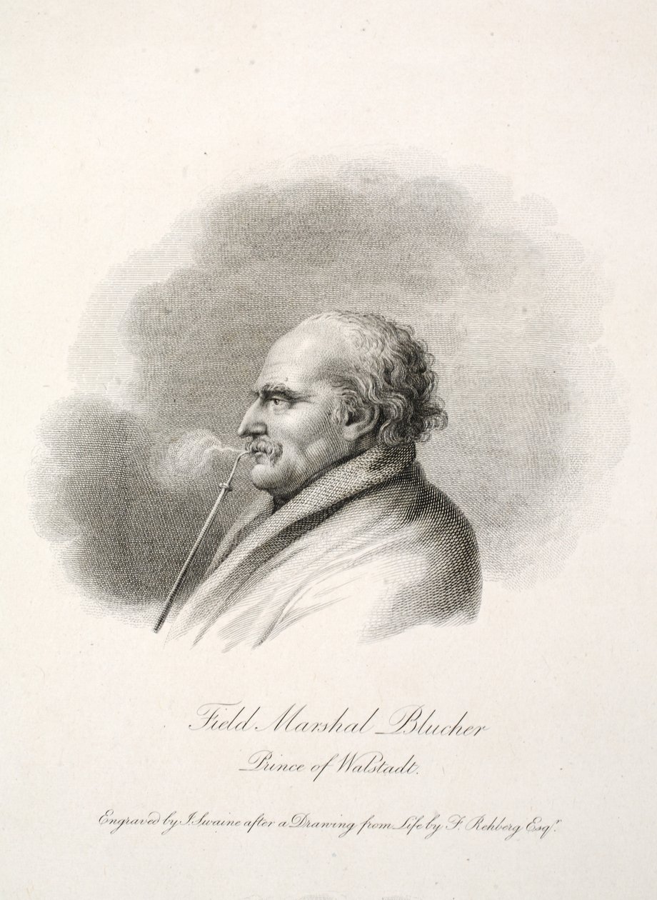 Blucher tábornagy, Walstadt hercege, engr J. Swaine, pub. J. Farrer, 1815 alkotó: Frederich Rehberg
