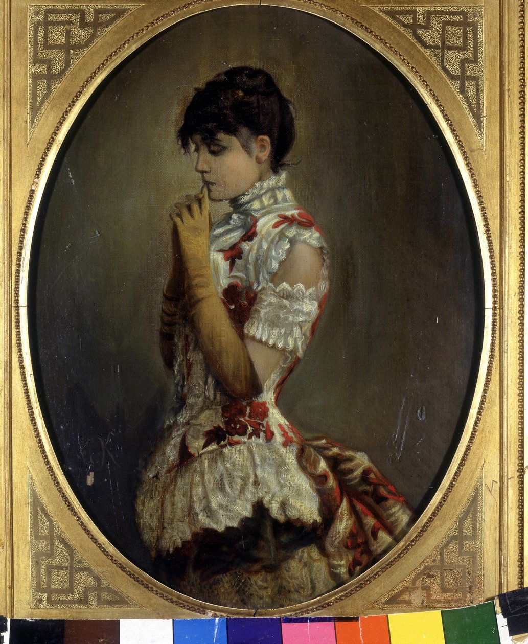 Duse Eleonora portréja (1858-1924) alkotó: Frederich August Kaulbach
