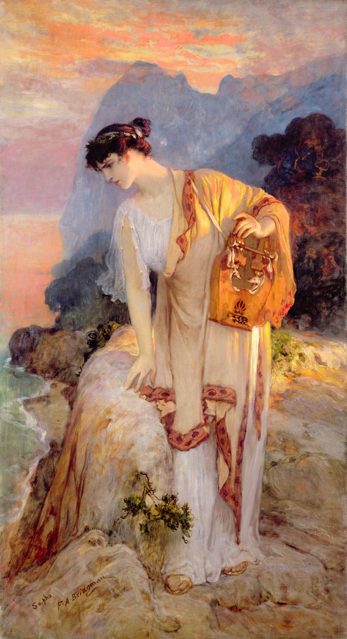 Sappho c. 1910 alkotó: Frederick Arthur Bridgman