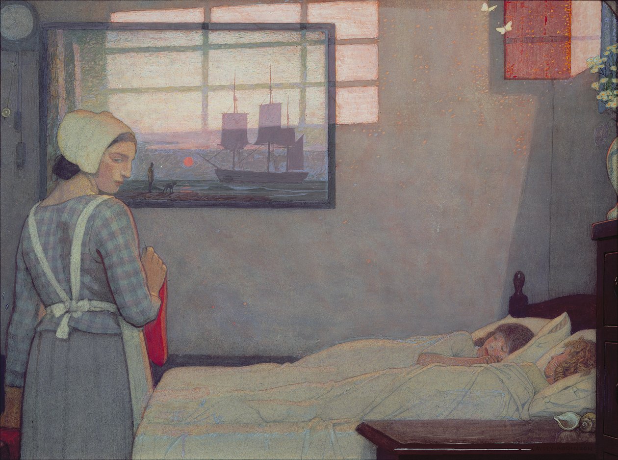 Egy nyári este, 1925 körül alkotó: Frederick Cayley Robinson