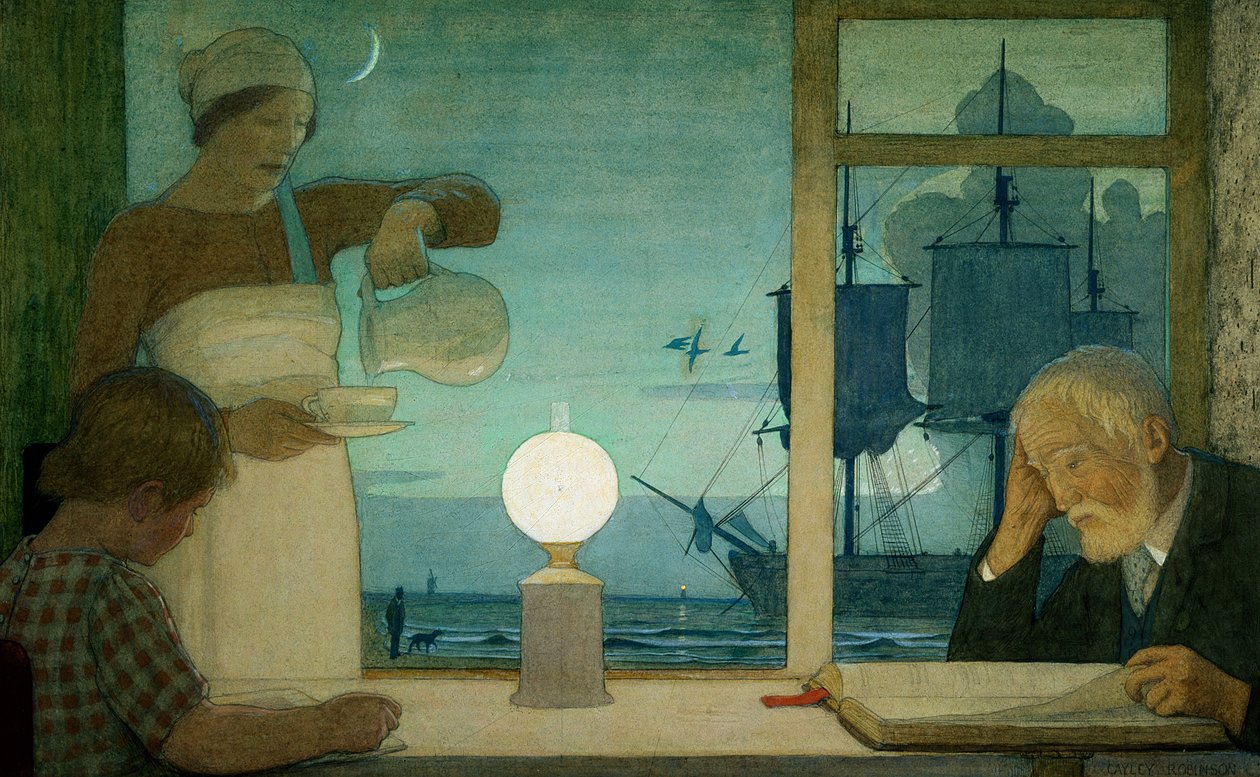 Pihenőnap, 1926 körül alkotó: Frederick Cayley Robinson