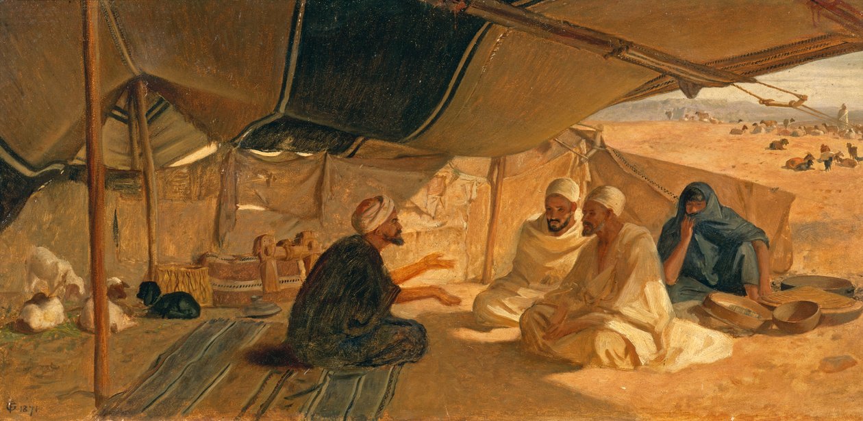 Arabok a sivatagban, 1871 alkotó: Frederick Goodall