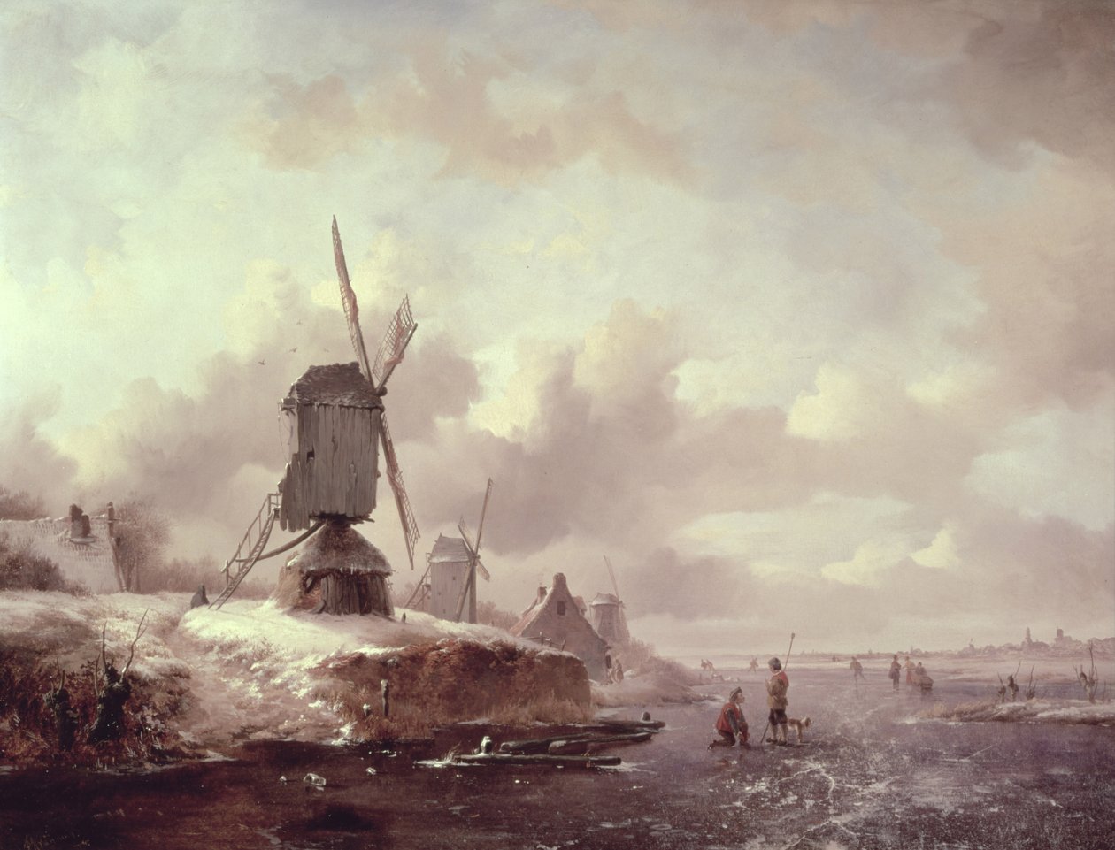 Téli táj alkotó: Frederick Marianus Kruseman