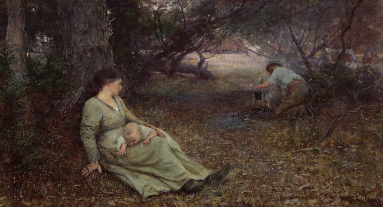 A wallaby pályán alkotó: Frederick McCubbin