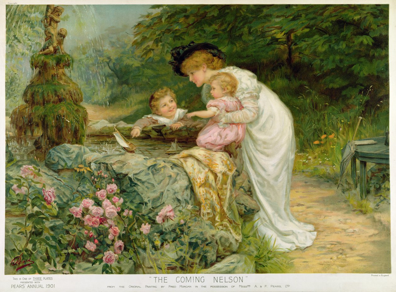 The Coming Nelson, a Pears Annualból, 1901 alkotó: Frederick Morgan