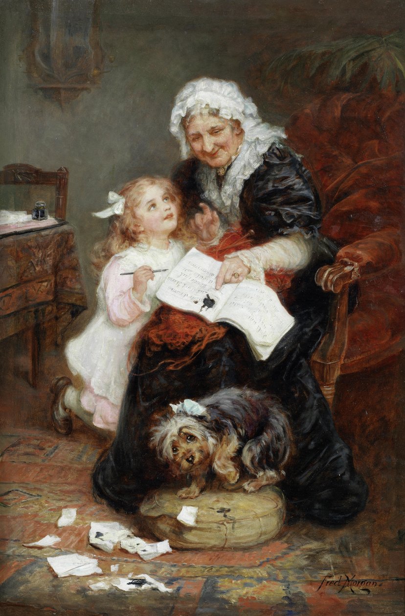 A bűnbánó kiskutya alkotó: Frederick Morgan