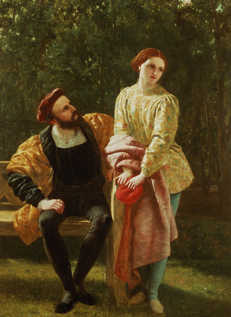 Orsino és Viola alkotó: Frederick Richard Pickersgill