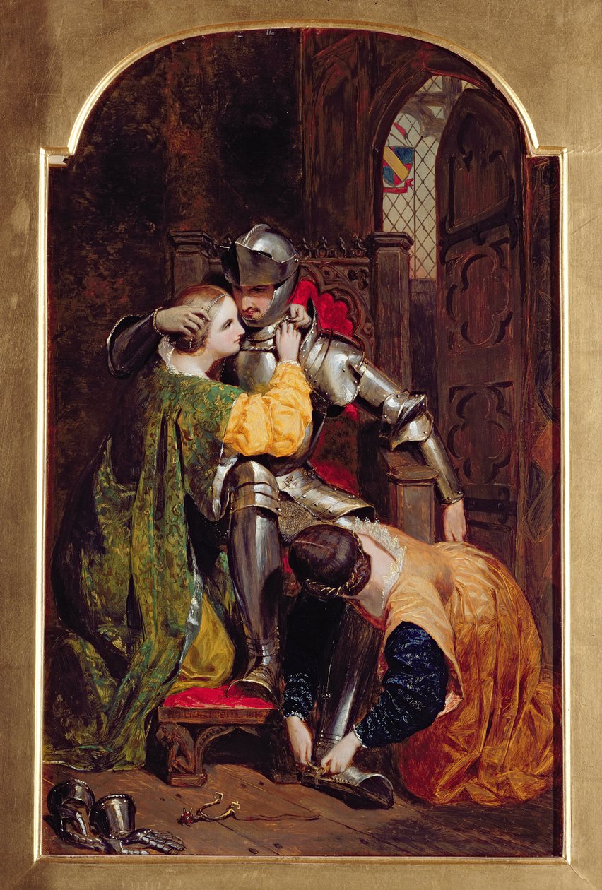 A lovag visszatér (The Return of the Crossader), 1846 alkotó: Frederick Richard Pickersgill